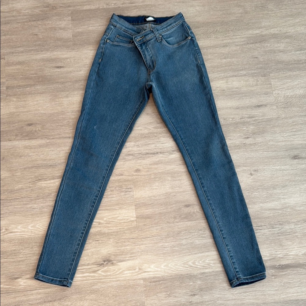 VENUS Blue Skinny Jeans High-Rise Stretch